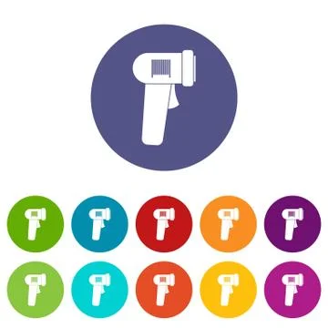 Barcode scanner set icons Stock-Illustration