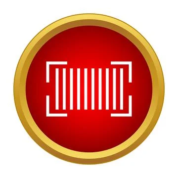 Barcode scanning icon identifying product data イラスト素材