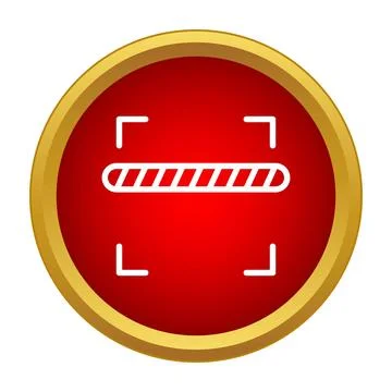Barcode scanning icon identifying product data technology 스톡 일러스트
