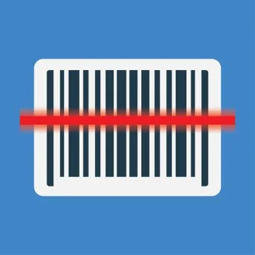 Barcode scanning icon Illustrazione stock