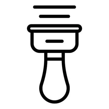 Barcode scanning icon, outline style Illustrazione stock