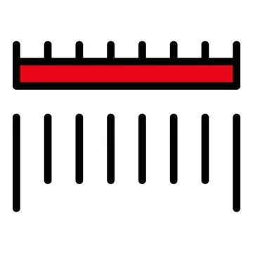 Barcode scanning icon vector flat Illustrazione stock