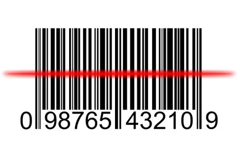 Barcode scanning Stock Illustration