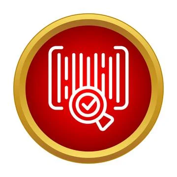 Barcode scanning process with checkmark verification Stock-Illustration