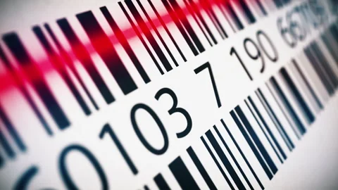 Barcode scanning. Seamless loop. Stock Footage 346241654
