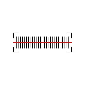 Barcode Scanning Verification icon on white background. Vector illustration. Stock Illustration