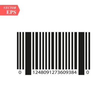 Barcode simple icon on white background eps10 Stock Illustration