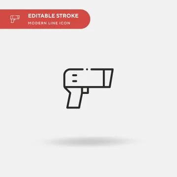 Barcode Simple vector icon. Illustration symbol design template for web mobil Stock Illustration