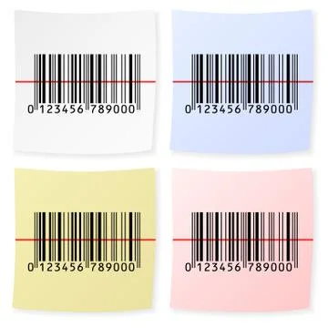 Barcode sticker Stock Illustration