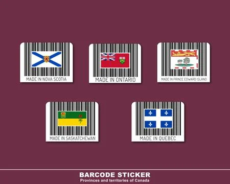 Barcode stickers Stock Illustration