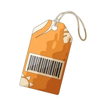 Barcode tag illustration Stock Illustration