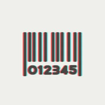 Barcode thin line icon Stock Illustration