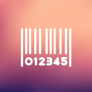 Barcode thin line icon Illustrazione stock