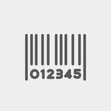 Barcode thin line icon Stock-Illustration