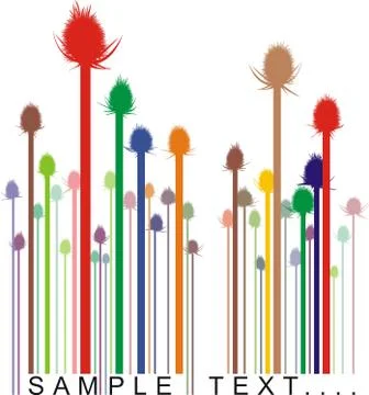 Barcode Thistle イラスト素材