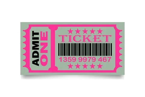 Barcode ticket icon Illustrazione stock