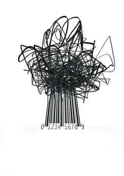 Barcode tree Stock Illustration