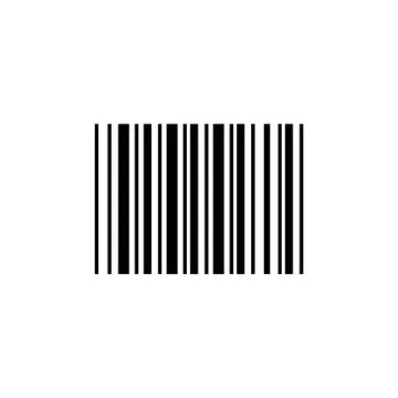 Barcode vector design template illustration Stock Illustration