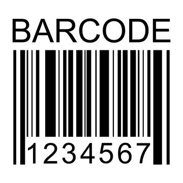 Barcode vector icon. Bar code for web flat design. Isolated illustration Stockillustratie
