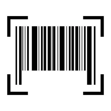 Barcode vector icon. Bar code for web flat design. Isolated illustration 스톡 일러스트