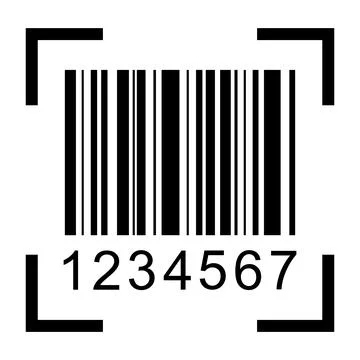 Barcode vector icon. Bar code for web flat design. Isolated illustration Illustrazione stock