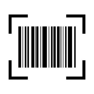 Barcode vector icon. Bar code for web flat design. Isolated illustration Stock Illustration