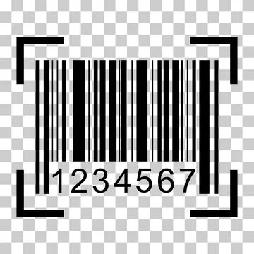 Barcode vector icon. Bar code for web flat design. Isolated illustration 스톡 일러스트