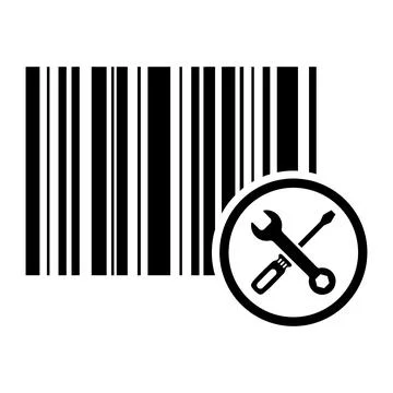 Barcode vector icon. Bar code for web flat design. Isolated illustration Stock Illustration