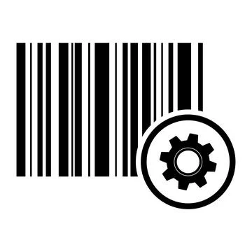 Barcode vector icon. Bar code for web flat design. Isolated illustration Stock Illustration