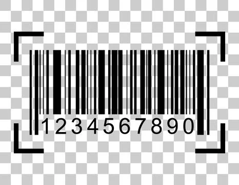 Barcode vector icon. Bar code for web flat design. Isolated illustration Stock Illustration