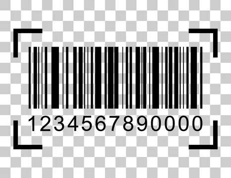Barcode vector icon. Bar code for web flat design. Isolated illustration Stockillustratie