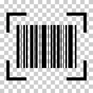 Barcode vector icon. Bar code for web flat design. Isolated illustration 스톡 일러스트