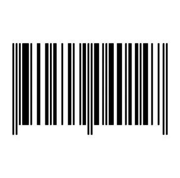 Barcode on white Stock Illustration
