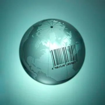 Barcoded earth Stock Illustration