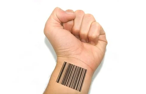 Barcoded hand Stock Photos