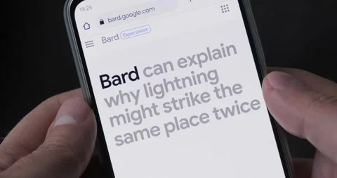 Bard is a conversational generative artificial intelligence chatbot. Stock Footage 241344905