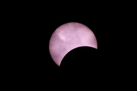 Bard membrane total solar eclipse Stock Photos