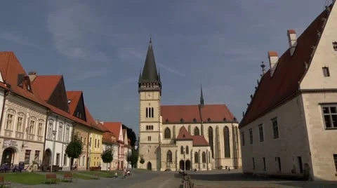 BARDEJOV CENTRE 2, SLOVAKIA Stock Footage 64383889