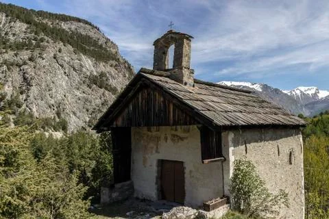 Bardonecchia chapel Stock Photos