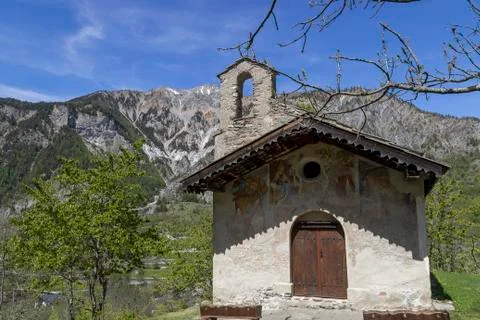Bardonecchia chapel Stock Photos