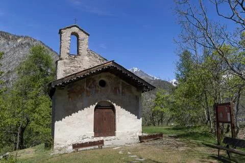 Bardonecchia chapel Stock Photos