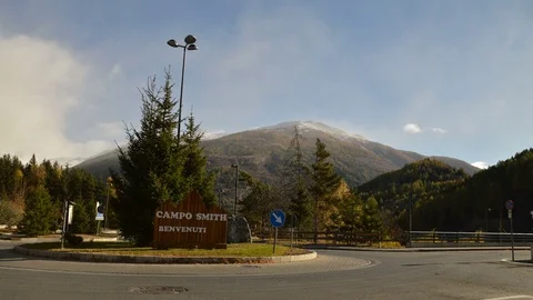 Bardonecchia Roundabout Campo Smith Time Lapse Video stock 81465719