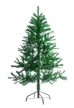 The bare artificial Christmas tree Stock Photos