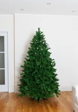 Bare artificial christmas tree Stock Photos