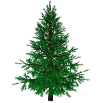 Bare Christmas tree Illustrazione stock