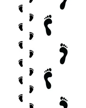 Bare feet, seamless Illustrazione stock