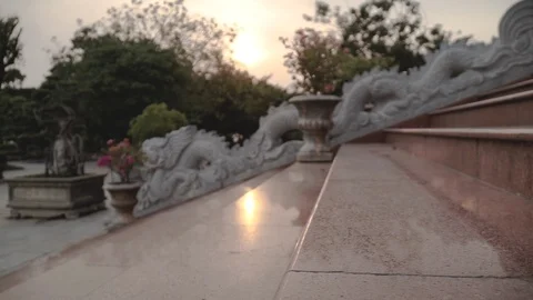 Bare feet stepping down the stairs Stock Footage 109211895