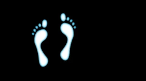  bare foot - seamless loop steps Stock Footage 914187