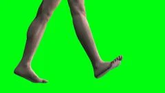 A pair of skinny male legs standing idle, Stock Video