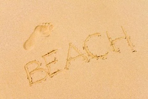 Barefoot on the beach Stock Photos